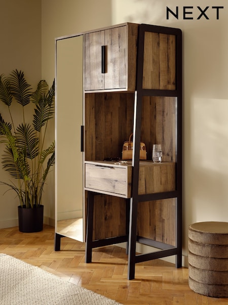 Dark Natural Bronx Oak Effect Console Dressing Table (AN3014) | £550