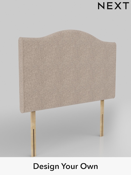 Chunky Chenille/Light Dove Arch Headboard (AN3209) | £435