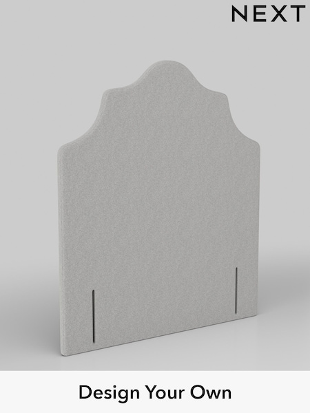 Tweedy Chenille/Silver Grey Grand Country Headboard (AN3397) | £470