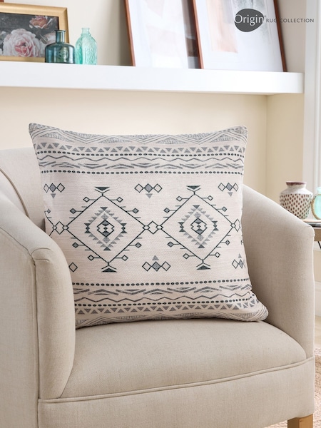Origin Rug Collection. White Washable Nomad Cushion (AN3413) | £18