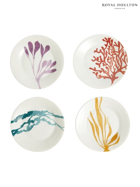 Royal Doulton Set of 4 1815 Bright Side Plates (AN3451) | £40