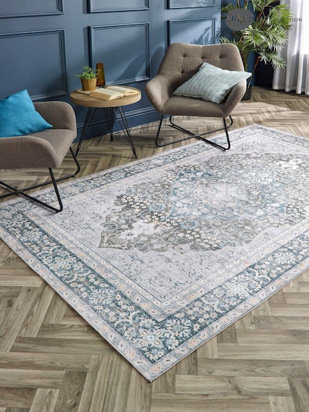 Origin Rug Collection. Cream Washable Oakham Rug (AN3459) | £40 - £115