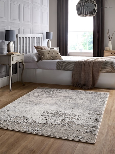 Origin Rug Collection. Grey Easy Care Poetic Reflection Rug (AN3462) | £50 - £155