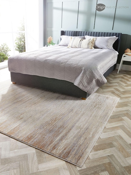 Origin Rug Collection. Brown Easy Care Bevel Rug (AN3464) | £55 - £170