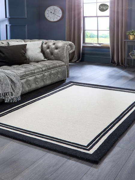 Origin Rug Collection Black Piper Wool Rug (AN3467) | £155 - £455