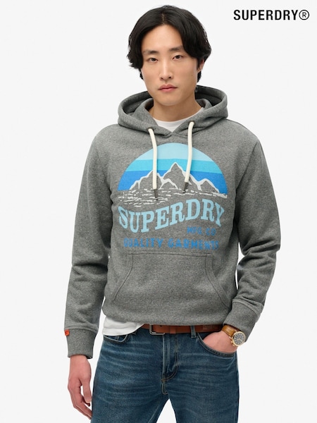 Superdry Grey Great Outdoors Relaxed Hoodie (AN3873) | £55