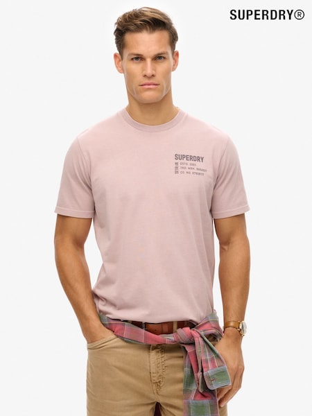 Superdry Grey Utility Sport Graphic 100% Cotton T-Shirt (AN3915) | £30