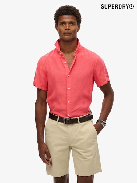 Superdry Pink Vacation 100% Linen Shirt (AN3918) | £55