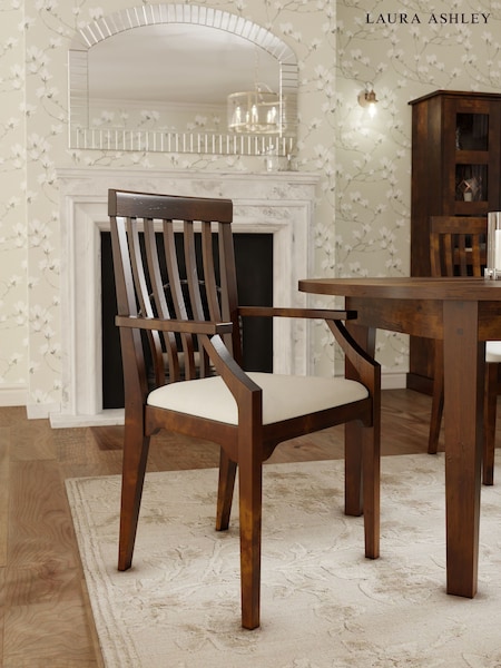 Laura Ashley Dark Chestnut Garrat Carver Chair (AN3956) | £295