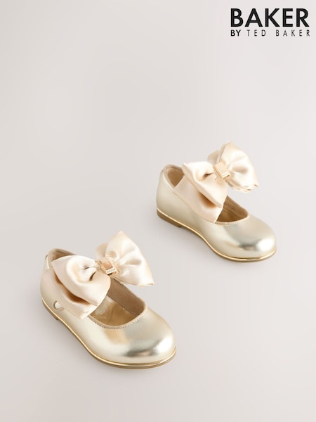 Baker by Ted Baker Girls Mary Jane Bow Occasion Shoes (AN3963) | £36