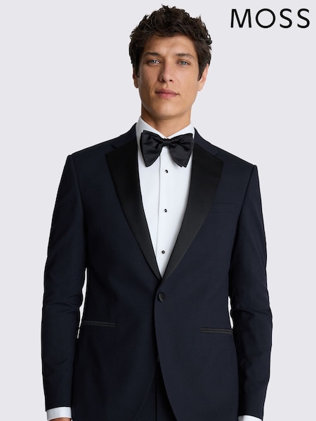 MOSS Blue Slim Fit Midnight Jacket (AN4133) | £129