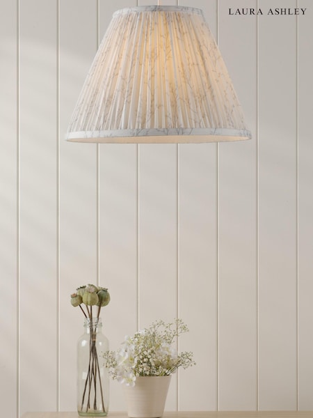 Laura Ashley White Pussy Willow 1 Light Pendant (AN4273) | £65