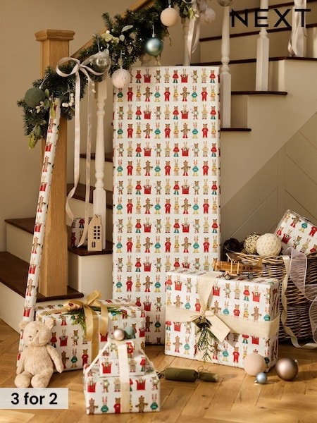 Bertie and Rosie Extra Wide, 10m Christmas Wrapping Papers (AN4347) | £7