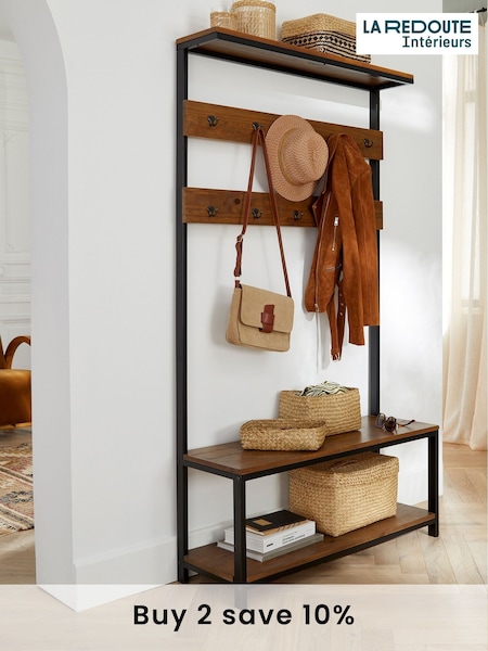 La Redoute Intérieurs Wood Metal Hiba Wood and Metal Hall Stand (AN4374) | £260