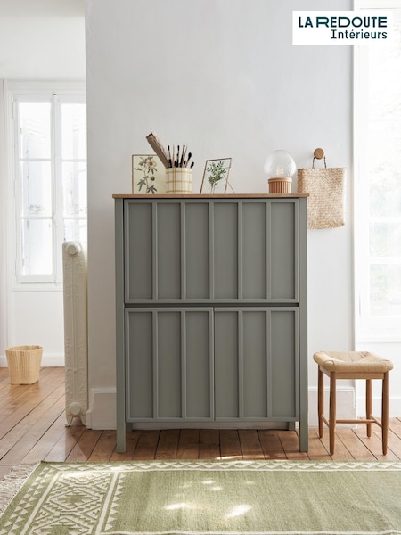 La Redoute Intérieurs Light Khaki Green Eugène Pine Secretary Desk (AN4390) | £410