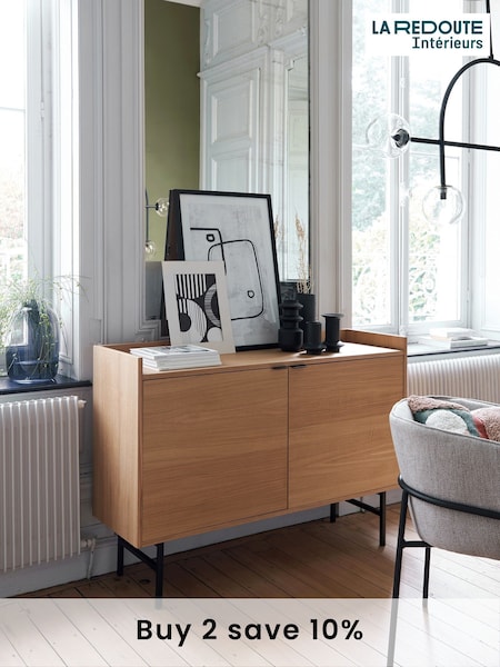 La Redoute Intérieurs Oak Volga Veneer 2-Door Sideboard (AN4420) | £485
