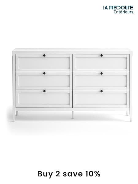 La Redoute Intérieurs White Eugenie Chest of 6 Drawers (AN4422) | £375