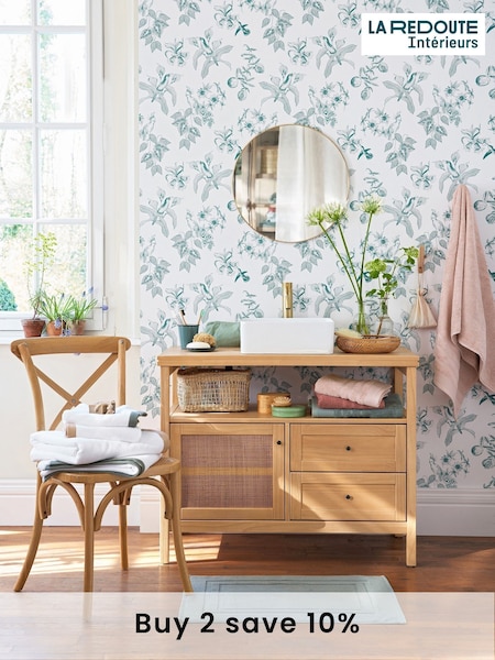 La Redoute Intérieurs Natural Gabin L100cm Solid Pine Vanity Unit (AN4424) | £485