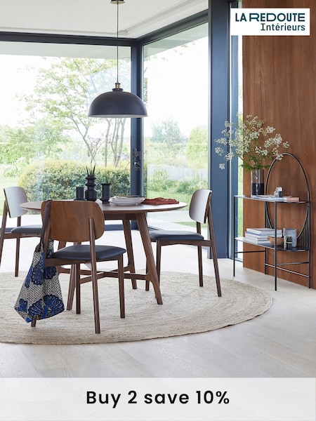 La Redoute Intérieurs Walnut Larsen Round Walnut 4 to 6 Seater Table (AN4425) | £975