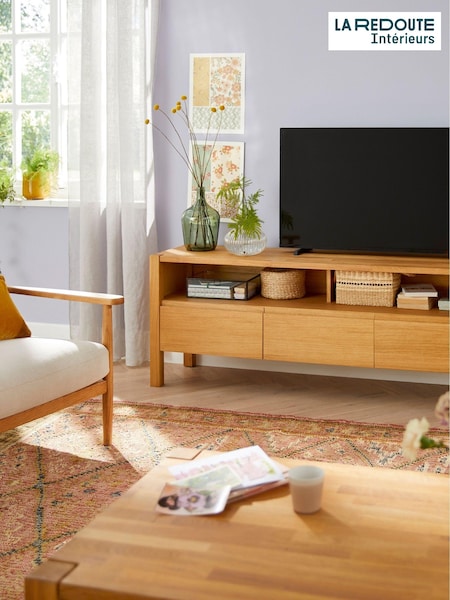 La Redoute Intérieurs Oak Adelita 160cm Long TV Unit (AN4427) | £635