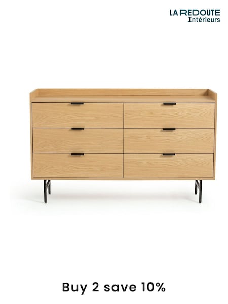 La Redoute Intérieurs Oak Volga Chest of 6 Drawers (AN4436) | £560