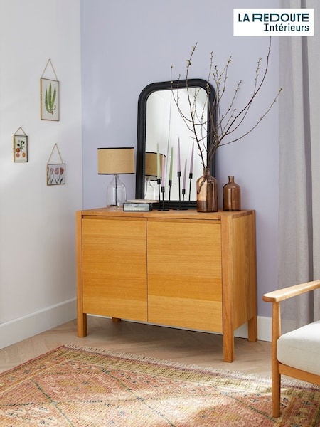 La Redoute Intérieurs Black Adelita Oak Veneer 2-Door Sideboard (AN4449) | £485
