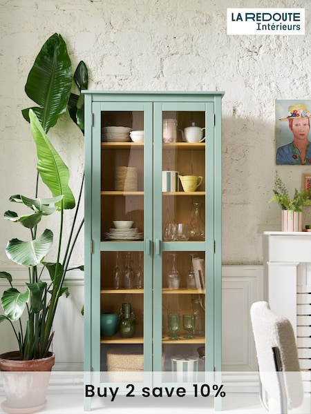 La Redoute Intérieurs Green Alvina Solid Pine Dresser Cabinet (AN4450) | £560