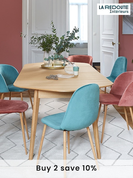 La Redoute Intérieurs Oak Biface Veneer 4 to 10 Seater Ext Dining Table (AN4452) | £900