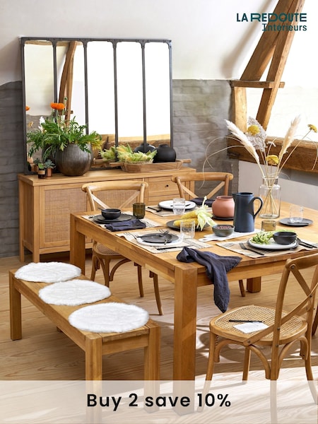La Redoute Intérieurs Oak Adelita Square 8 Seater Dining Table (AN4457) | £710