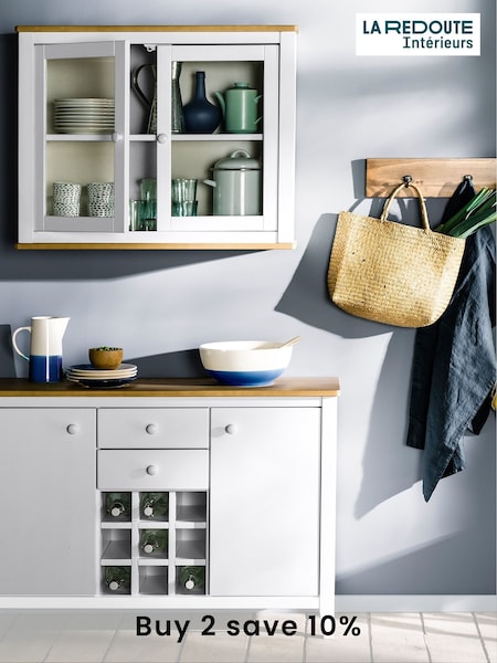 La Redoute Intérieurs White Alvina Pine Kitchen Sideboard (AN4459) | £335