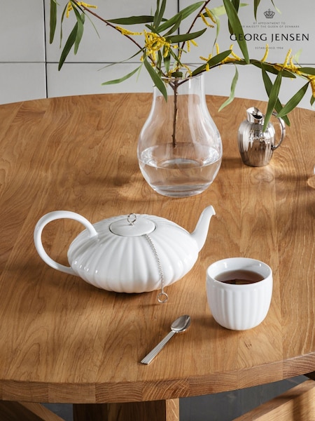 Georg Jensen White Bernadotte Tea Pot (AN4469) | £100