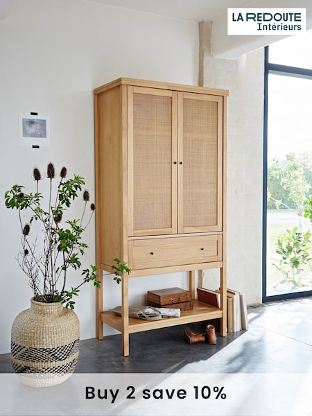 La Redoute Intérieurs Natural Gabin Solid Pine & Cane Sideboard (AN4485) | £525