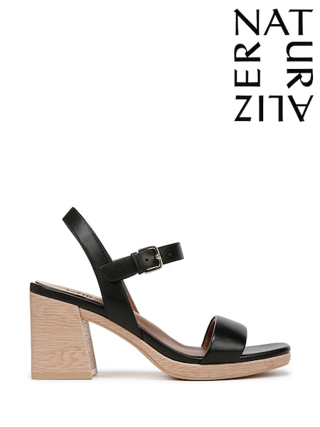 Naturalizer Rose Wide Fit Ankle Strap Black Sandals (AN4538) | £125
