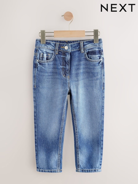 Mid Blue Denim Mom Short Length Jeans (3-16yrs) (AN4714) | £16 - £21