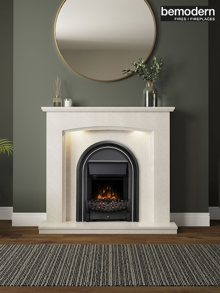 Be Modern Black Abbey Inset Electric Fire (AN4804) | £545