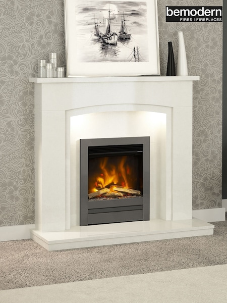 Be Modern Black Nickel Pryzm Edge 16inch Inset Electric Fire (AN4806) | £735