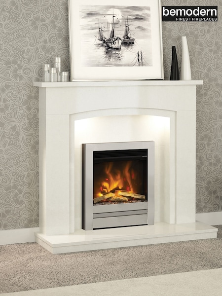 Be Modern Chrome Pryzm Edge 16inch Inset Electric Fireplace (AN4812) | £786