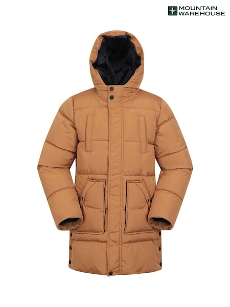 Mountain Warehouse Yellow Kids Theo Water Resistant Longline Jacket (AN4932) | £52
