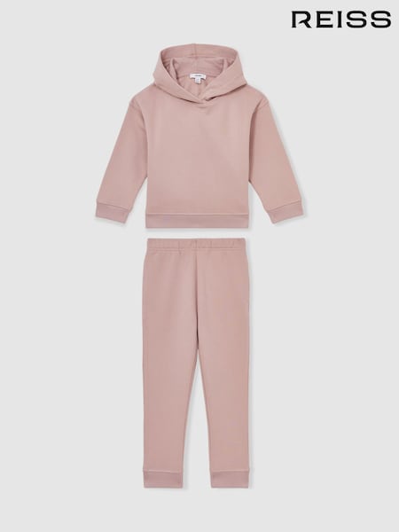 Reiss Mink Harp Cotton Blend Hoodie And Joggers Set (AN4940) | £40