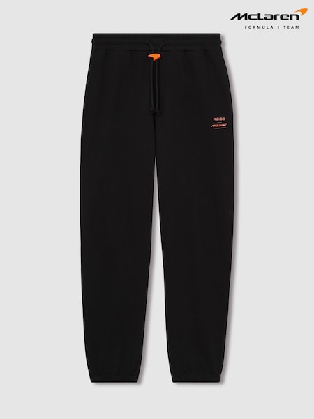 Reiss Black Ryder McLaren F1 Team Drawstring Joggers Unisex Fit (AN5002) | £128