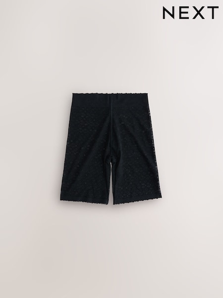 Black Shaping Stretch Lace Thigh Smoother Shorts (AN5071) | £16