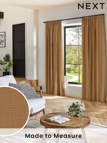 Fawn Natural Nikki Made to Measure Curtains (AN5202) | £109