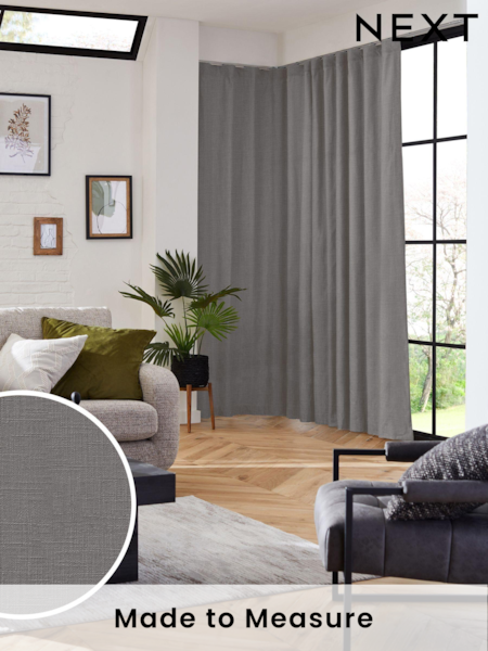 Silver Grey Nikki Made to Measure Curtains (AN5208) | £109
