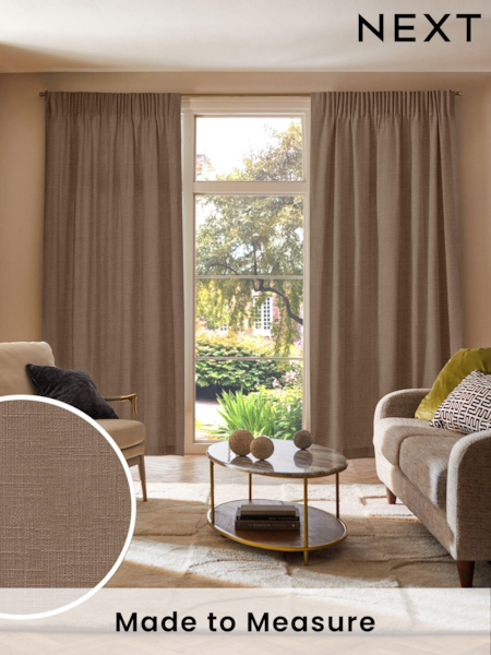 Otter Natural Nikki Made to Measure Curtains (AN5212) | £109