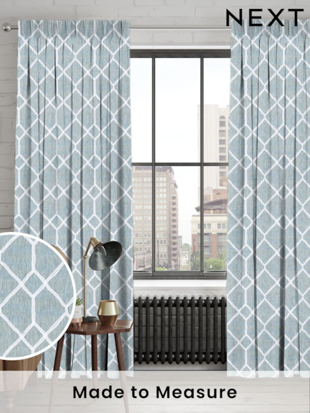 Seafoam Grey Earle Made to Measure Curtains (AN5222) | £44