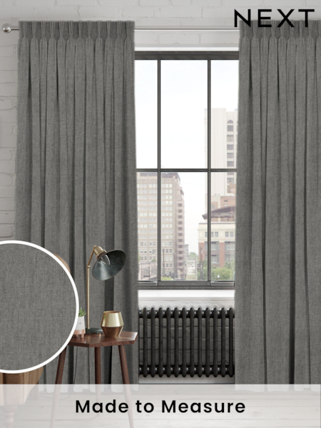 Steel Grey Tela Made to Measure Curtains (AN5226) | £44
