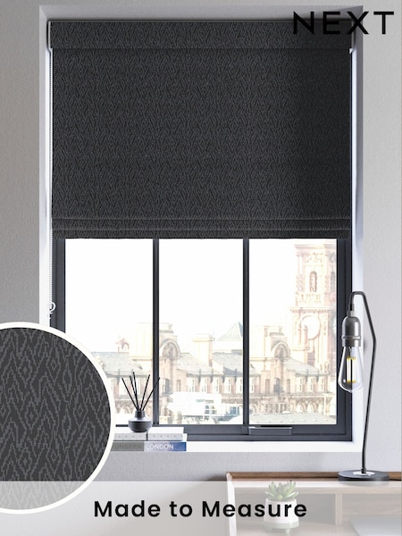 Ink Blue Paras Made to Measure Roman Blind (AN5231) | £84