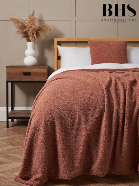BHS Teddy Fleece Throw (AN5254) | £25