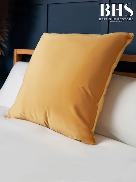 BHS Ochre Velour Cushion (AN5273) | £16