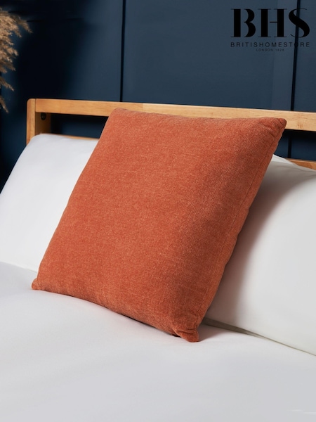 BHS Teracotta Chenille Cushion (AN5276) | £16